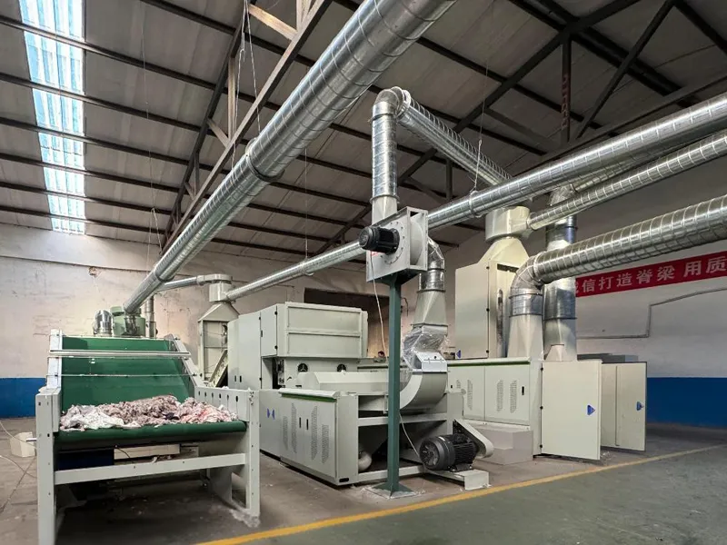 Ligne de Recyclage de Déchets Textiles pour une Entreprise de Feutres Isolants au Chili