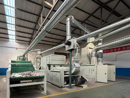 Ligne de Recyclage de Déchets Textiles pour une Entreprise de Feutres Isolants au Chili